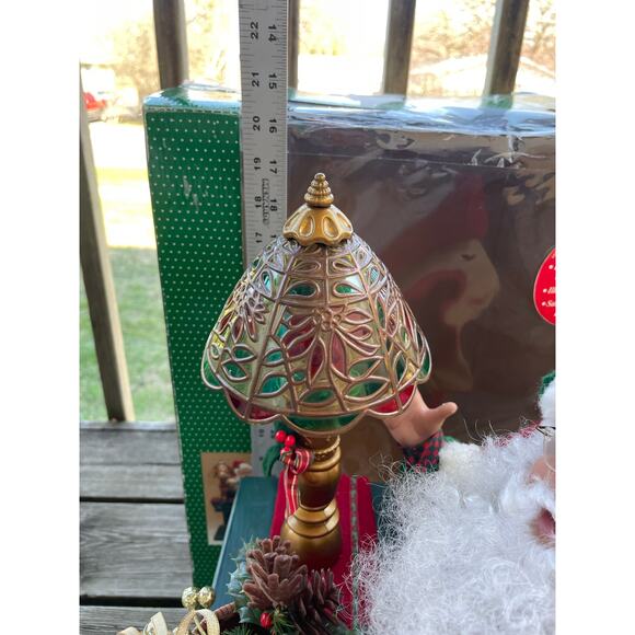 Holiday Creations 20" Animated Musical Lighted Santa Toy Workshop Motionette - Picture 14 of 16